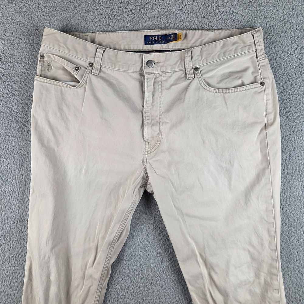 Polo Ralph Lauren‎ Pants Mens 38x30 Beige Varick Slim Straight Preppy Chino